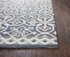 Rizzy Opulent OU574A Blue / Gray Area Rug Detail Image