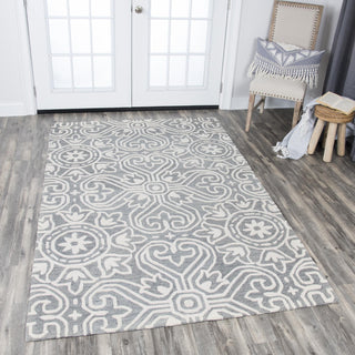 Rizzy Opulent OU908A Gray Area Rug Corner Image