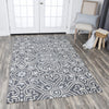 Rizzy Opulent OU957A Gray Area Rug Corner Image