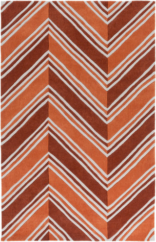 Surya Opera OPR-6003 Burnt Orange Area Rug 5' x 7'6''