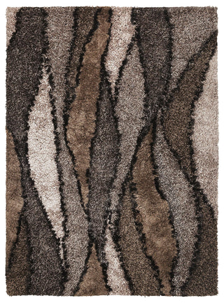 KAS Optic 1110 Taupe Grain Shag Weave Area Rug
