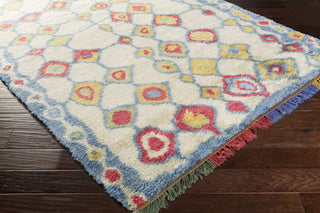 Surya Orion ORI-9000 Khaki Hand Knotted Area Rug Corner Shot