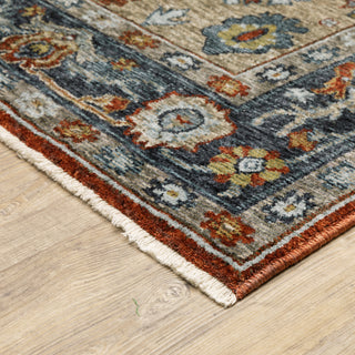 Oriental Weavers Aberdeen 1143H Red/Blue Area Rug Corner Image