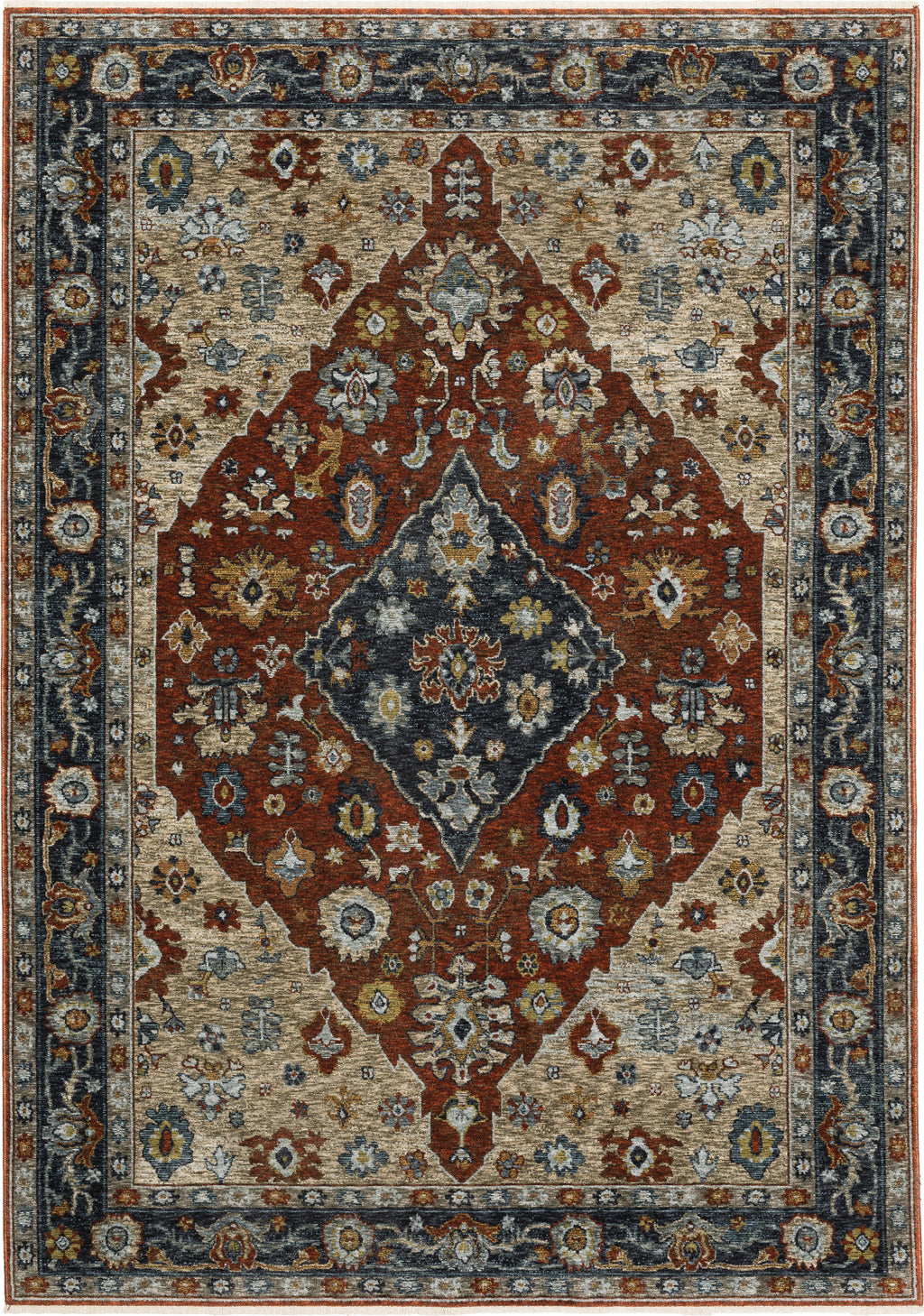 Oriental Weavers Aberdeen 1143H Red/Blue Area Rug Incredible Rugs and