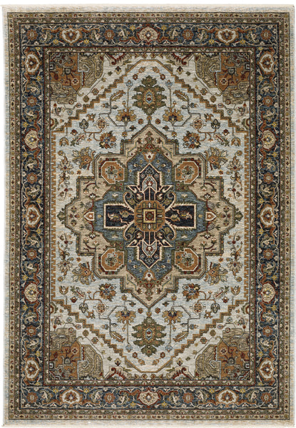 Oriental Weavers Aberdeen 1144W Ivory/Blue Area Rug – Incredible Rugs ...