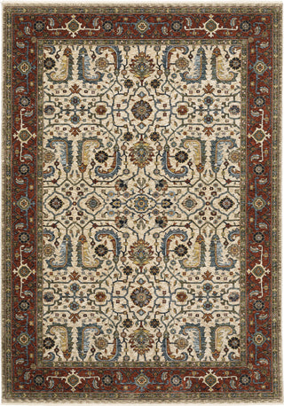 Oriental Weavers Aberdeen 144D1 Ivory/Red Area Rug main image Featured