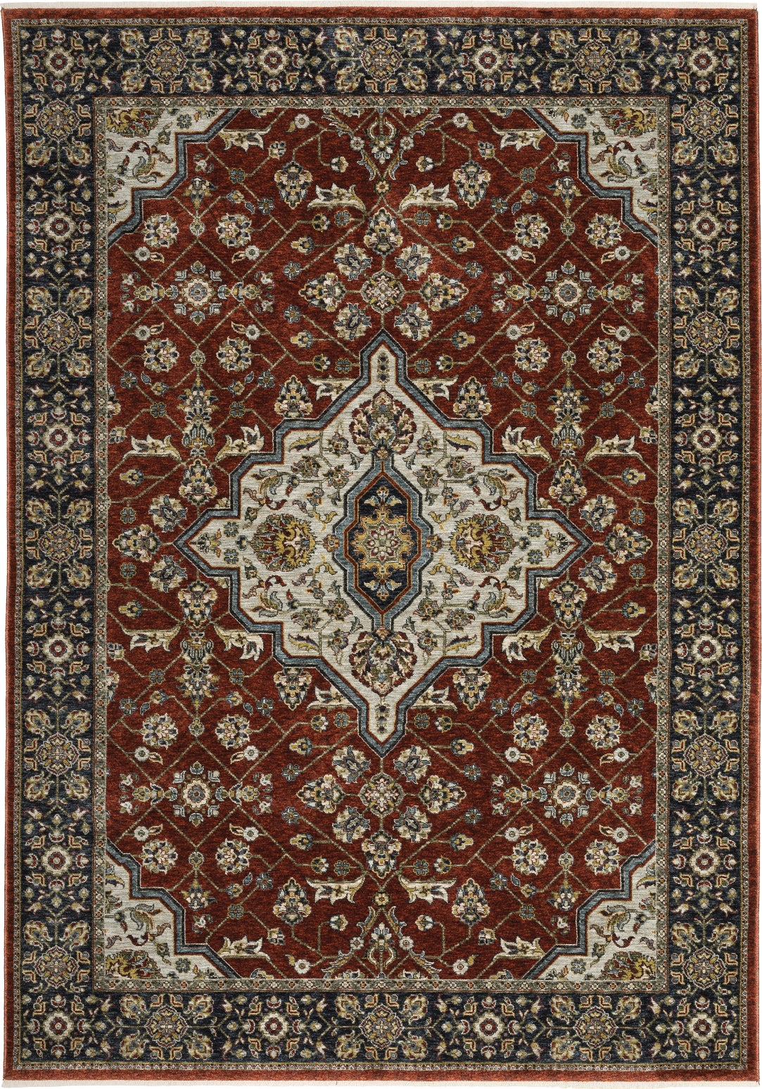 Oriental Weavers Aberdeen 4151R Red/Blue Area Rug main image Featured