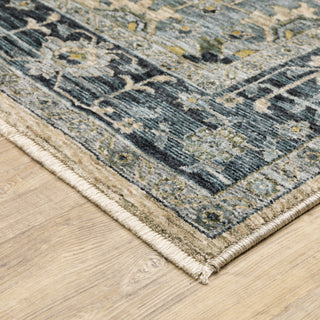 Oriental Weavers Aberdeen 051G1 Blue/Beige Area Rug Corner Image