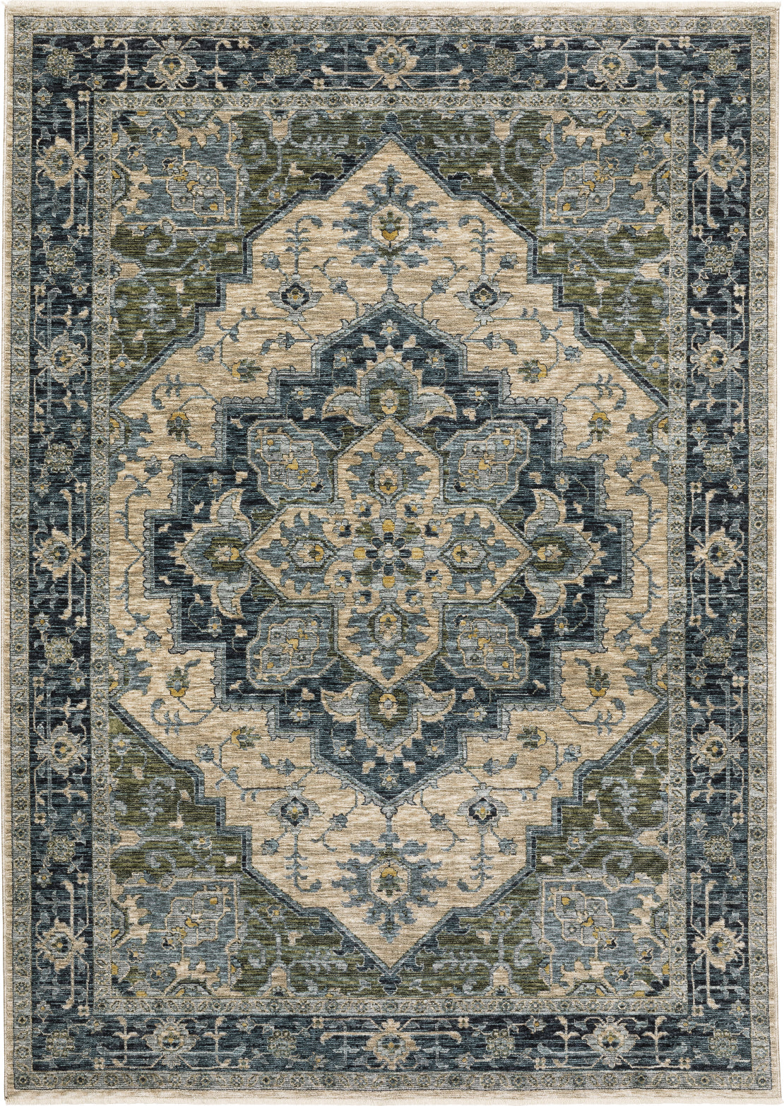 Oriental Weavers Aberdeen 561B1 Blue/Multi Area Rug Incredible Rugs
