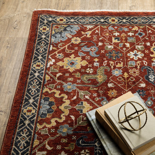 Oriental Weavers Aberdeen 006R1 Red/Multi Area Rug Corner Featured