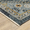 Oriental Weavers Aberdeen 7150B Blue/Gold Area Rug Corner Image