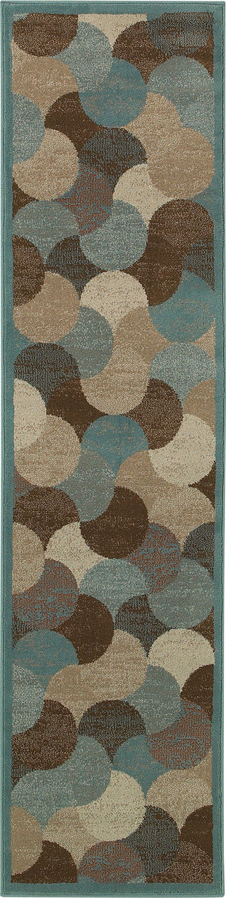 Oriental Weavers Adrienne 3729F Beige/Blue Area Rug Runner