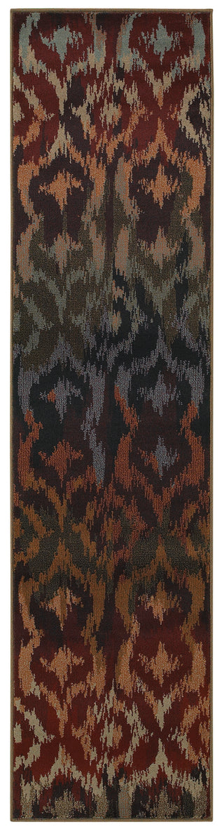 Oriental Weavers Adrienne 3809G Multi/Purple Area Rug 1'10 X  7' 6