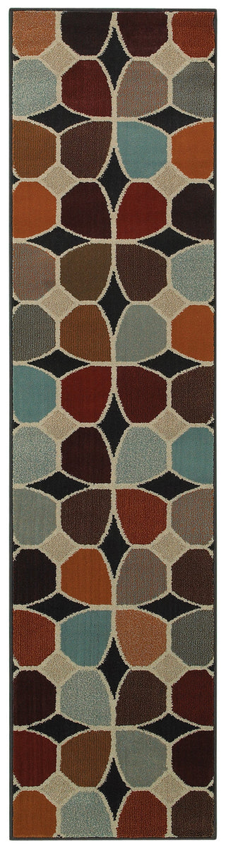 Oriental Weavers Adrienne 3836E Multi/Stone Area Rug 1'10 X  7' 6