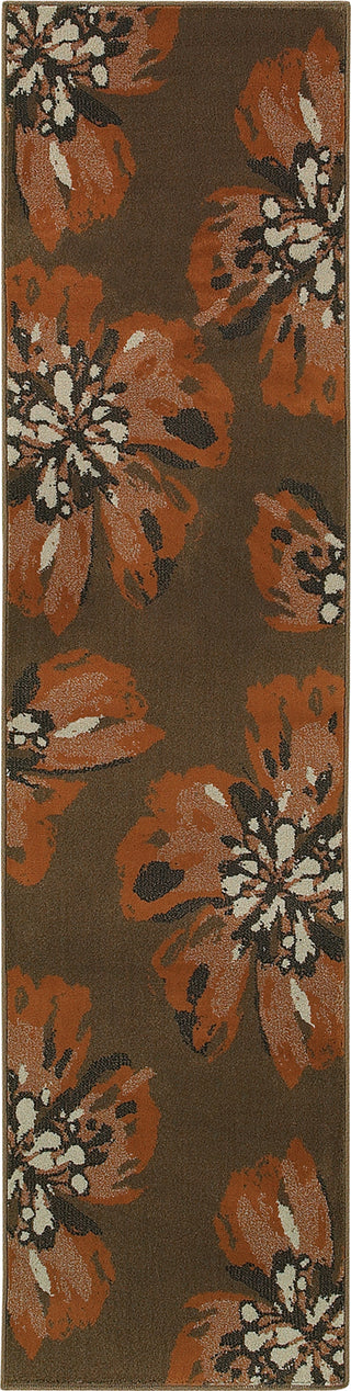 Oriental Weavers Adrienne 4130C Brown/Orange Area Rug Runner