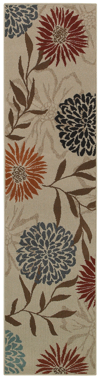 Oriental Weavers Adrienne 4142A Stone/Multi Area Rug 1'10 X  7' 6