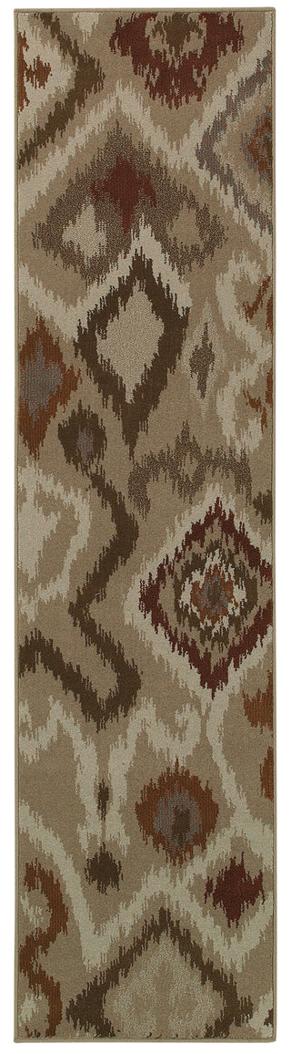 Oriental Weavers Adrienne 4173B Beige/Orange Area Rug 1'10 X 7' 6 Runner