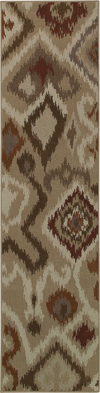 Oriental Weavers Adrienne 4173B Beige/Orange Area Rug Runner