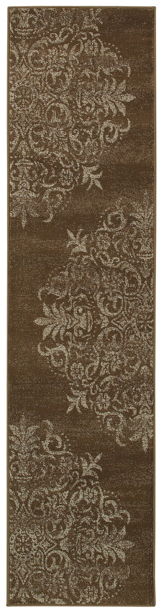 Oriental Weavers Adrienne 4174D Brown/Stone Area Rug 1'10 X 7' 6 Runner