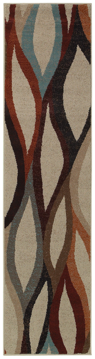 Oriental Weavers Adrienne 4178B Stone/Multi Area Rug 1'10 X  7' 6