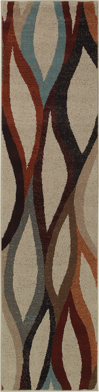 Oriental Weavers Adrienne 4178B Stone/Multi Area Rug Runner