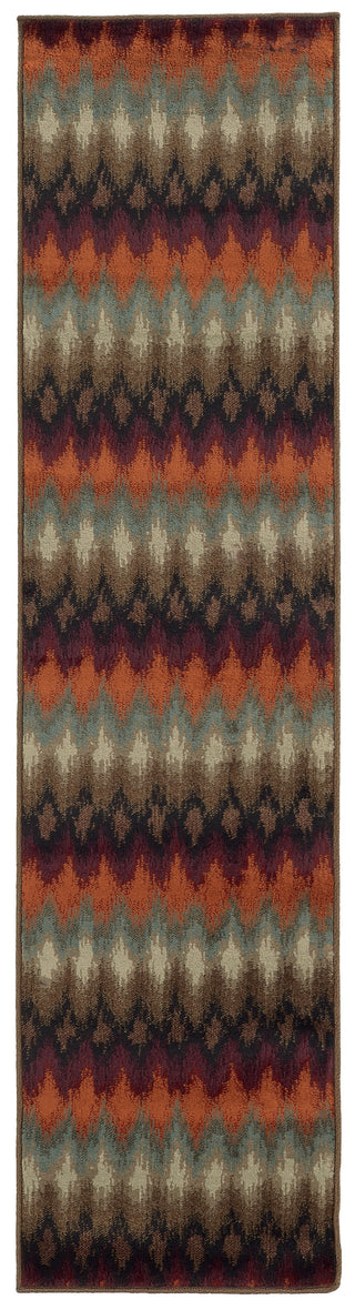 Oriental Weavers Adrienne 4523A Multi/Stone Area Rug 1'10 X  7' 6