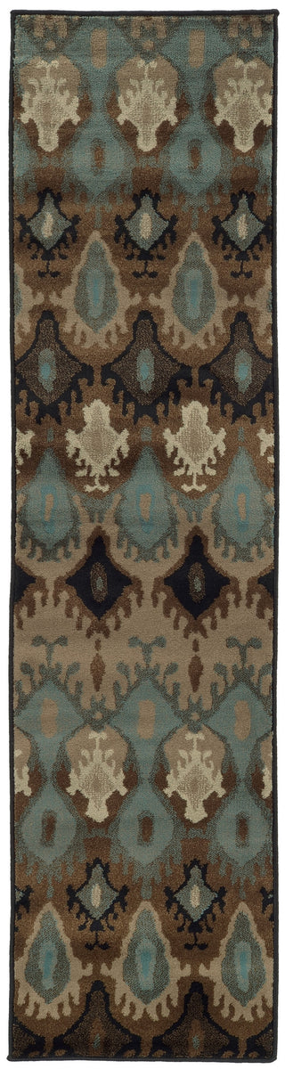 Oriental Weavers Adrienne 4633A Blue/Stone Area Rug 1'10 X  7' 6