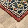 Oriental Weavers Alfresco 28404 Red/Blue Area Rug Corner Featured