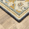 Oriental Weavers Alfresco 28406 Blue/Gold Area Rug Corner Featured