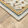 Oriental Weavers Alfresco 28407 Ivory/Charcoal Area Rug Corner Featured