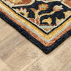 Oriental Weavers Alfresco 28408 Navy/Rust Area Rug Corner Featured