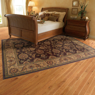 Oriental Weavers Allure 012B1 Brown/Beige Area Rug Roomshot Feature