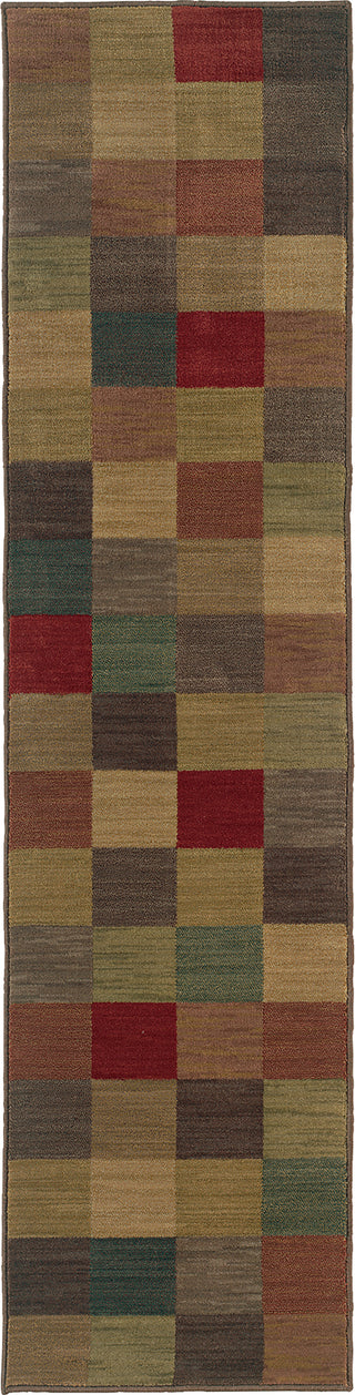 Oriental Weavers Allure 003A1 Brown/Red Area Rug Runner