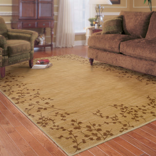 Oriental Weavers Allure 004F1 Beige/Brown Area Rug Room shot Feature