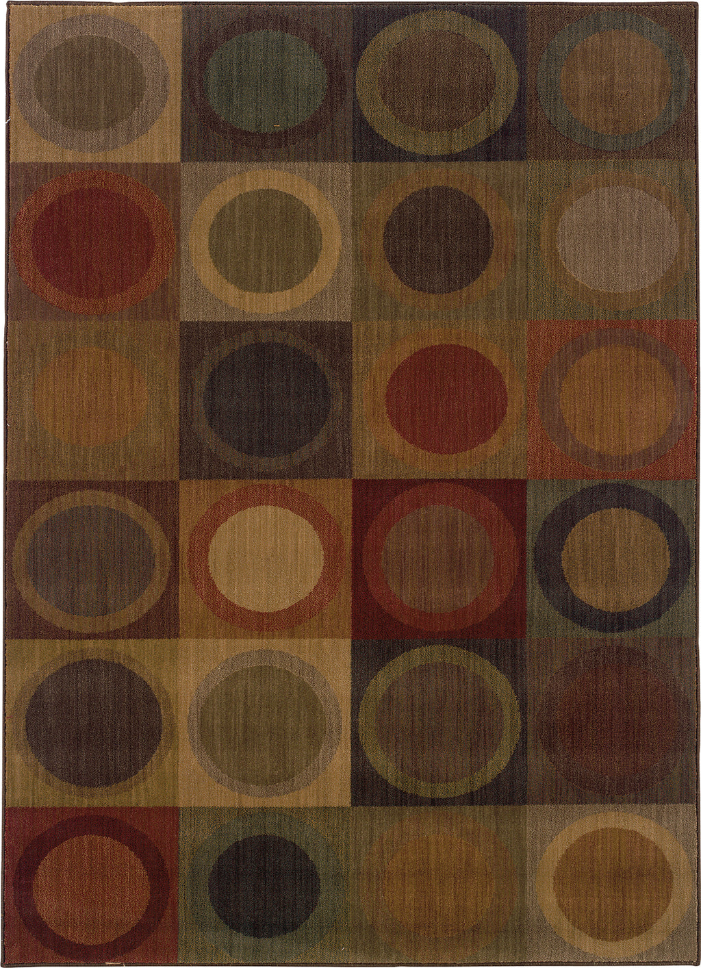 Oriental Weavers Allure 0053A Green/Red Area Rug Incredible Rugs and