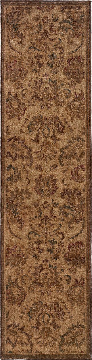 Oriental Weavers Allure 057B1 Beige/Green Area Rug Runner