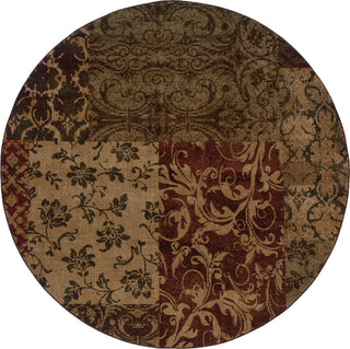 Oriental Weavers Allure 058B1 Green/Red Area Rug