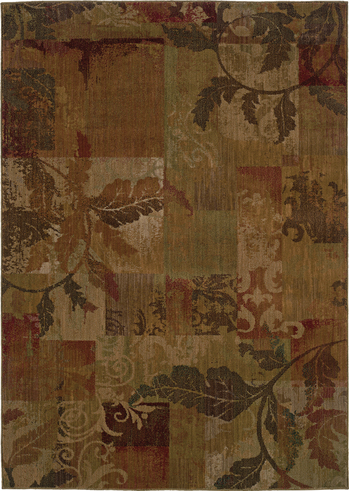 Oriental Weavers Allure 059A1 Green/Red Area Rug main image