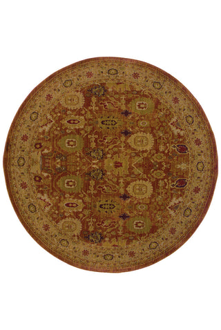 Oriental Weavers Allure 006F1 Rust/Gold Area Rug 7' 8 Round