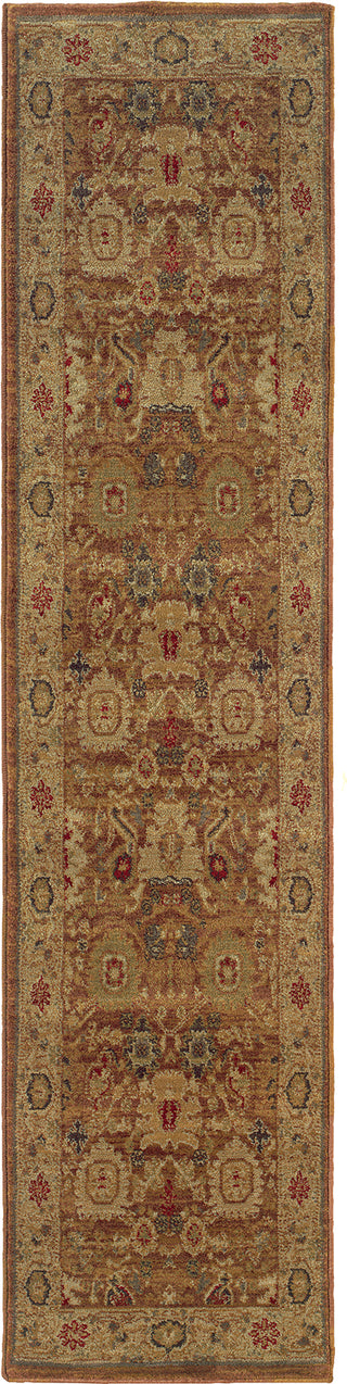 Oriental Weavers Allure 006F1 Rust/Gold Area Rug Runner