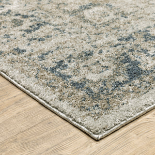 Oriental Weavers Alton 002W9 Beige/Blue Area Rug Corner Image