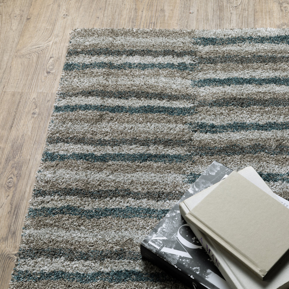 Oriental Weavers Alton 5502D Beige/Blue Area Rug Corner Image Featured