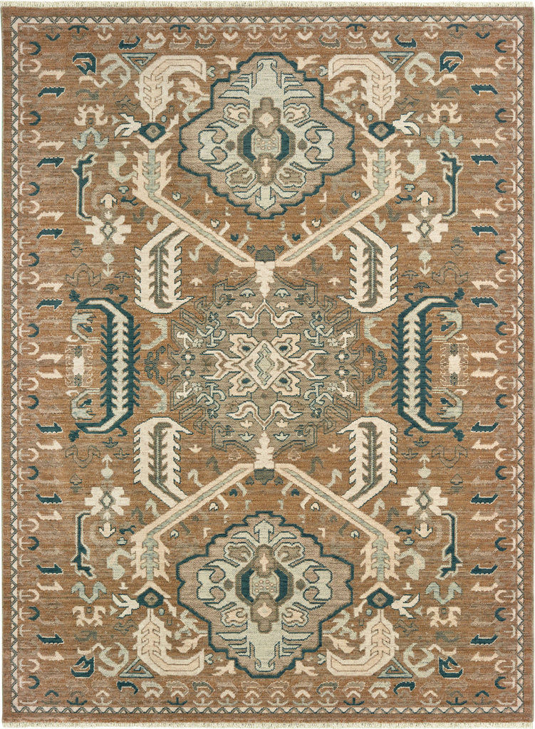 Oriental Weavers Anatolia 2060W Rust Teal Area Rug main image featured