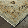 Oriental Weavers Anatolia 8020H Blue Gold Area Rug Corner Image