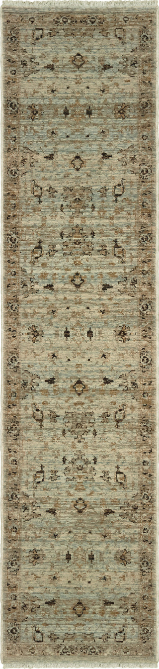 Oriental Weavers Anatolia 8020H Blue Gold Area Rug Runner Image