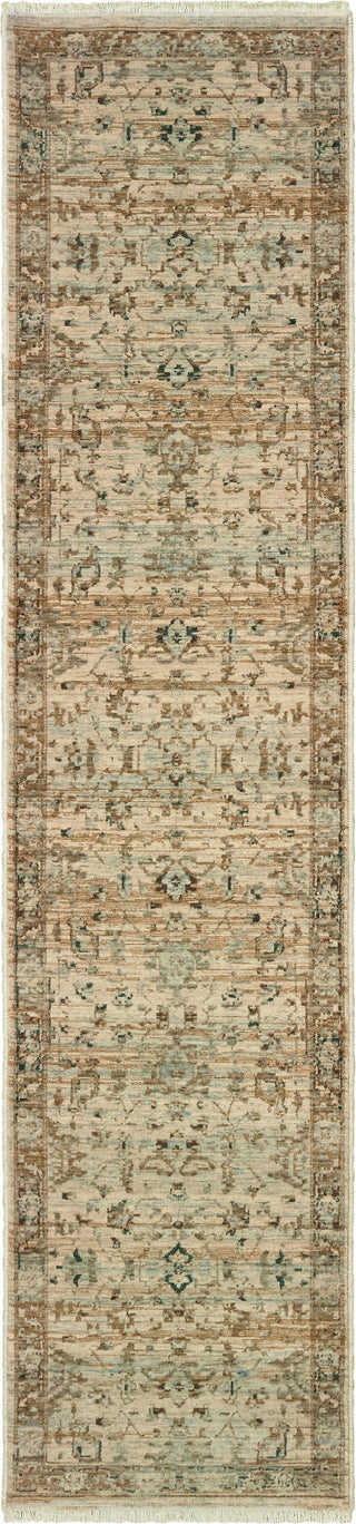 Oriental Weavers Anatolia 8020J Sand Blue Area Rug Runner Image