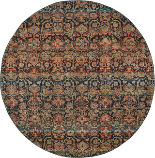 Oriental Weavers Andorra 6836C Multi/ Blue Area Rug Round