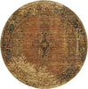 Oriental Weavers Andorra 6845D Gold/ Brown Area Rug Round Image