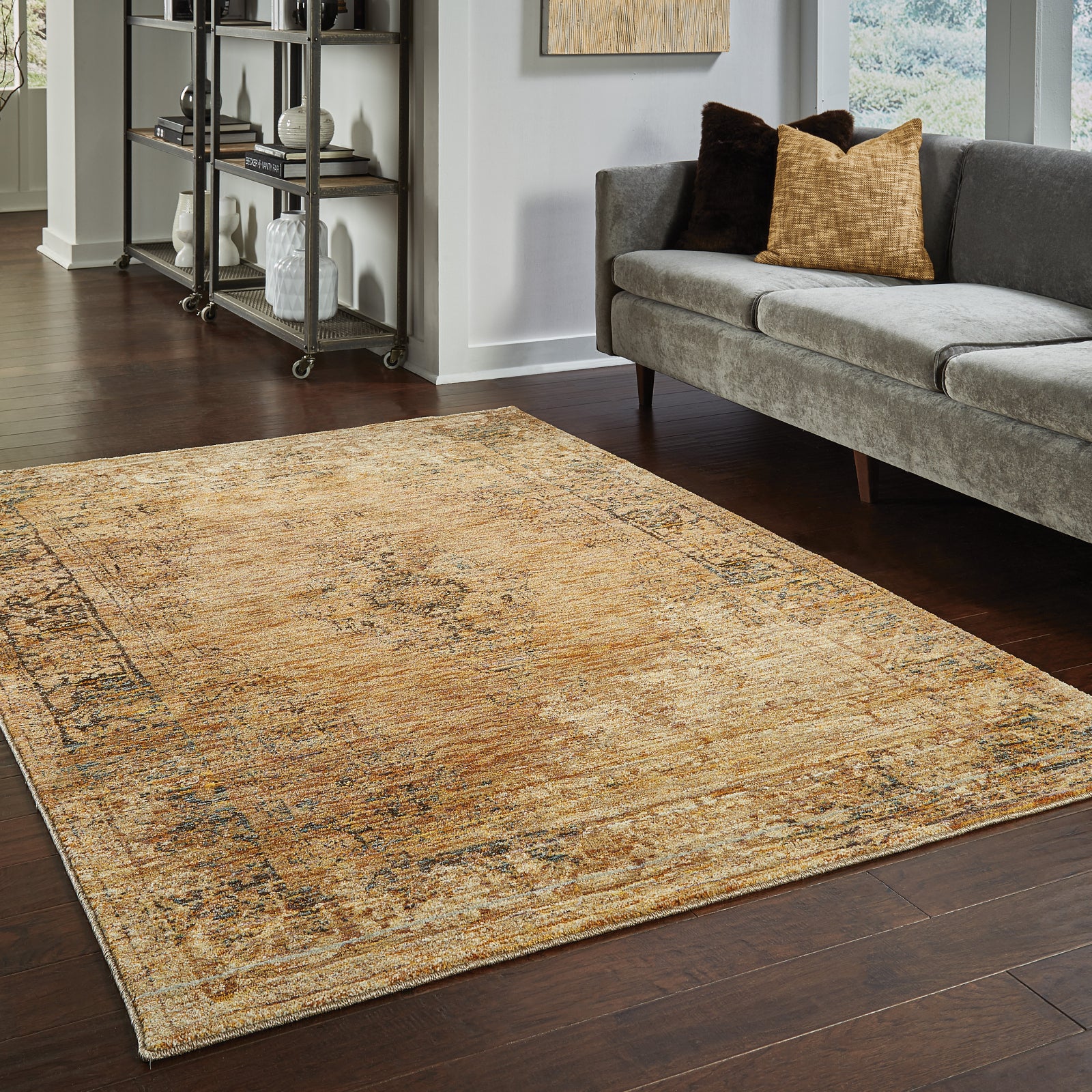 Oriental Weavers Andorra 6845D Gold/ Brown Area Rug – Incredible Rugs ...