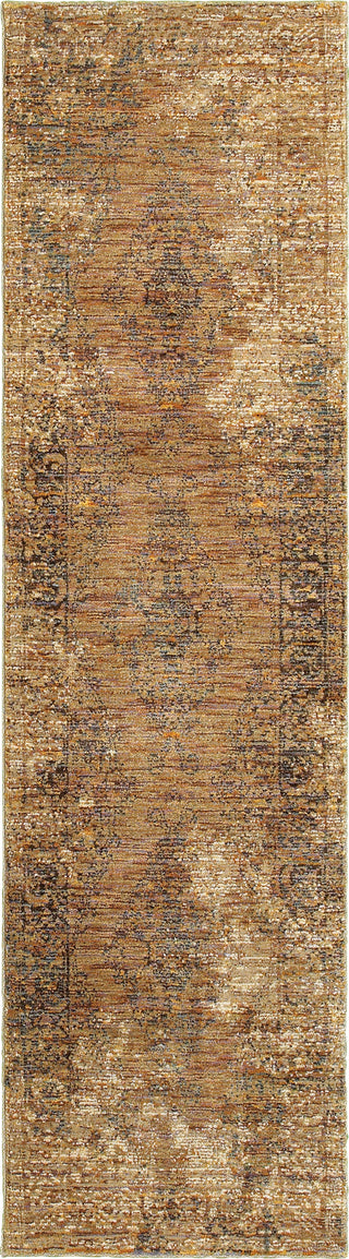 Oriental Weavers Andorra 6845D Gold/ Brown Area Rug Runner 2'3''x 8'